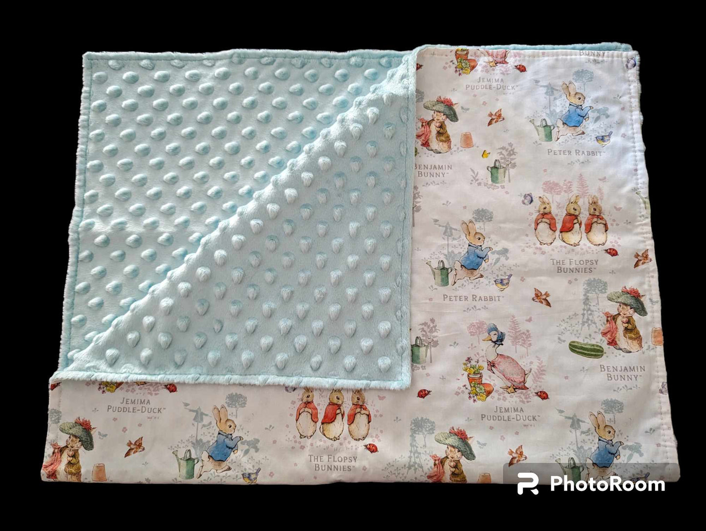 Peter Rabbit Embroidered Minky Blanket