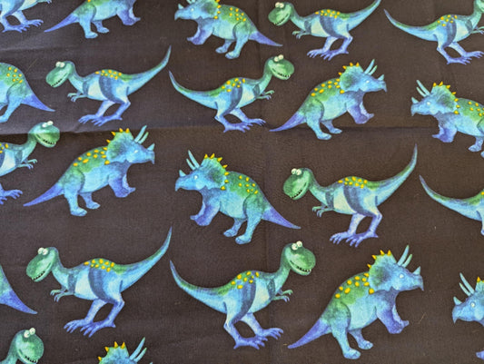 Dinosaurs Embroidered Minky Blanket